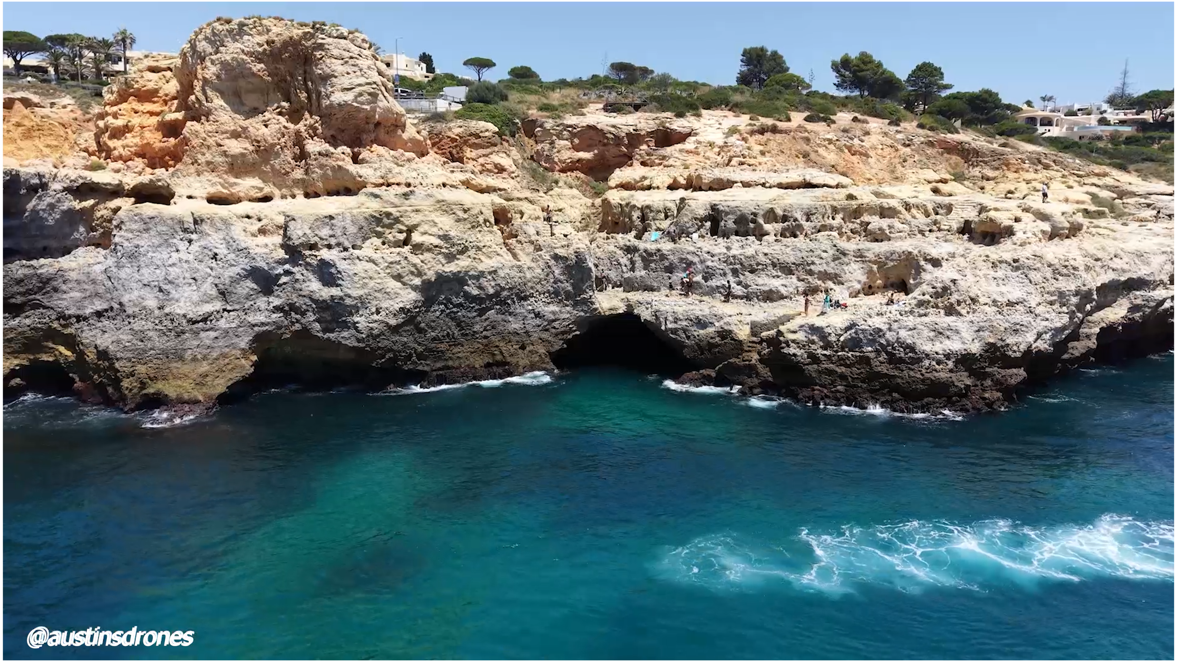 Wide Shot of the Carvoeiro Cliffs